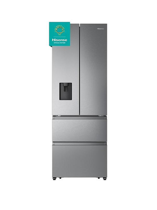 Hisense RF632N4WIE 70cm Wide French Door, American Fridge Freezer - Stainless Steel